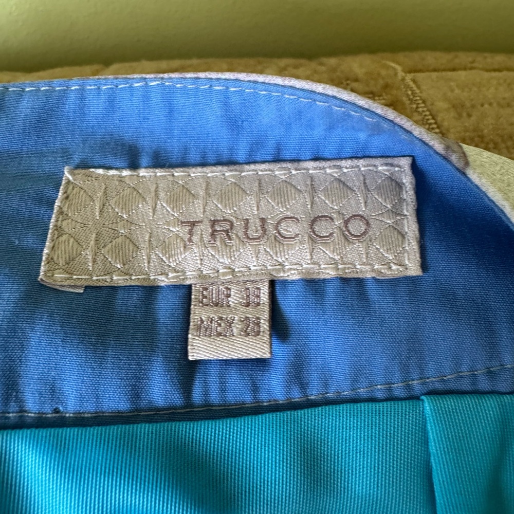 TRUCCO Multicolor Silk Pencil Skirt 6 EUC - Picture 6 of 7